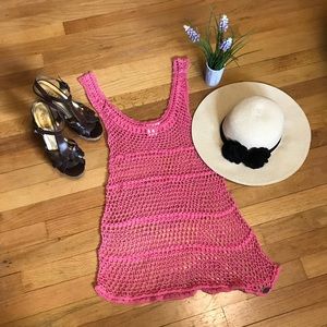 Crocheted Roxy bathing cover up